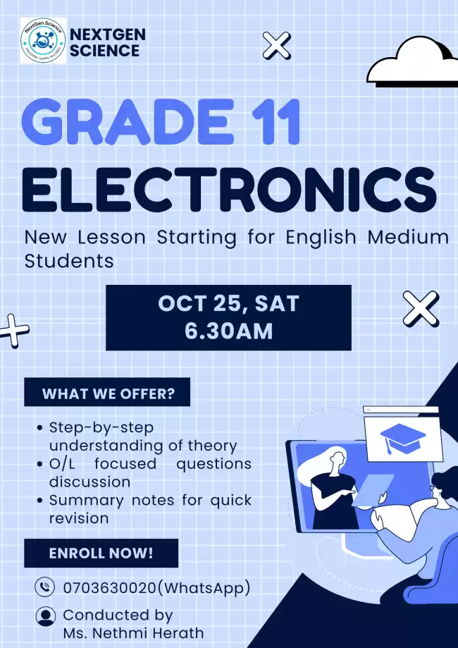 Grade 11 Electronics (English Medium)