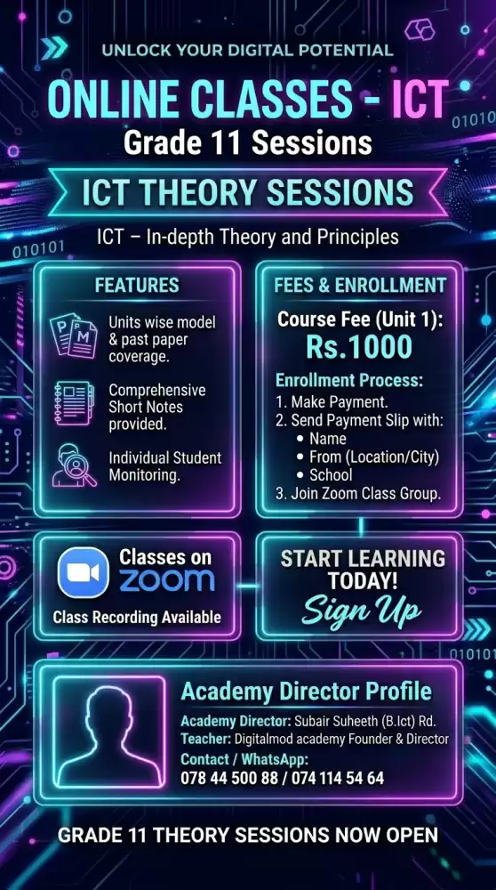 Grade 11 ICT Online Class