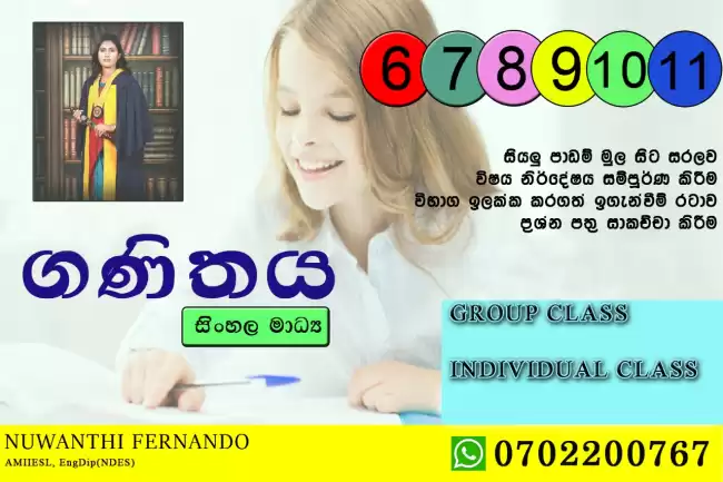 Grade 6-11 mathematics classes