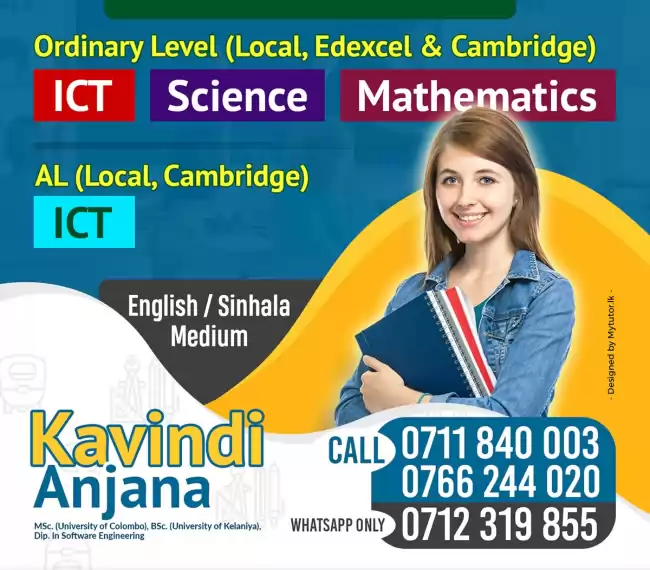 Grade 6-11 Maths, Science, ICT(English / Sinhala Medium) :(Local/Cambridge Syllabus)