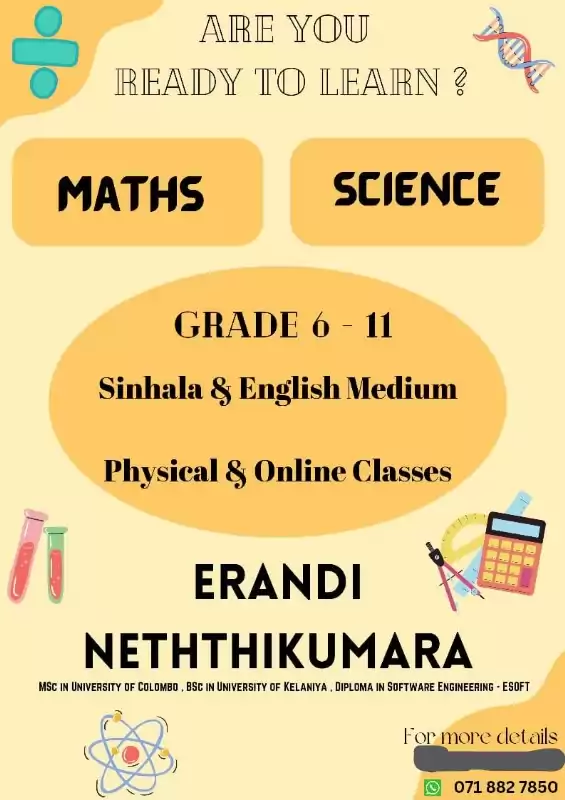 Grade 6-11 (O/L) Mathematics : (English/Sinhala Medium) :(Local/Cambridge Syllabus)