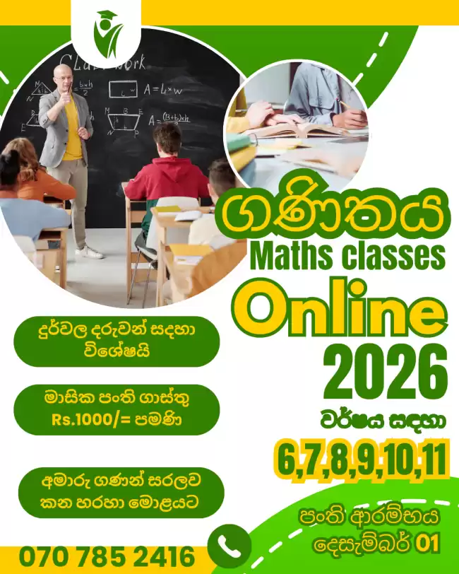 Grade 6-11 online maths classes