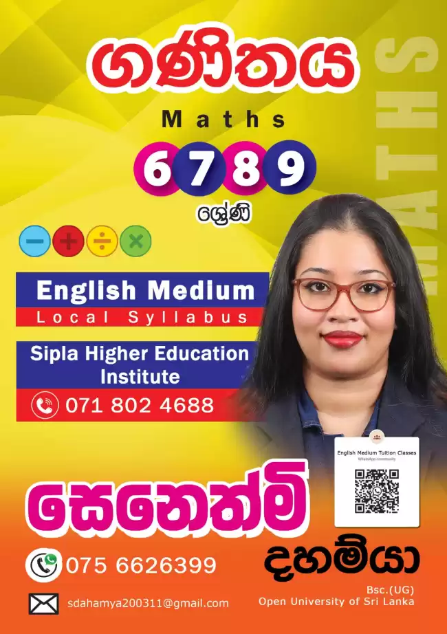 Grade 6 to O/L Maths Classes
