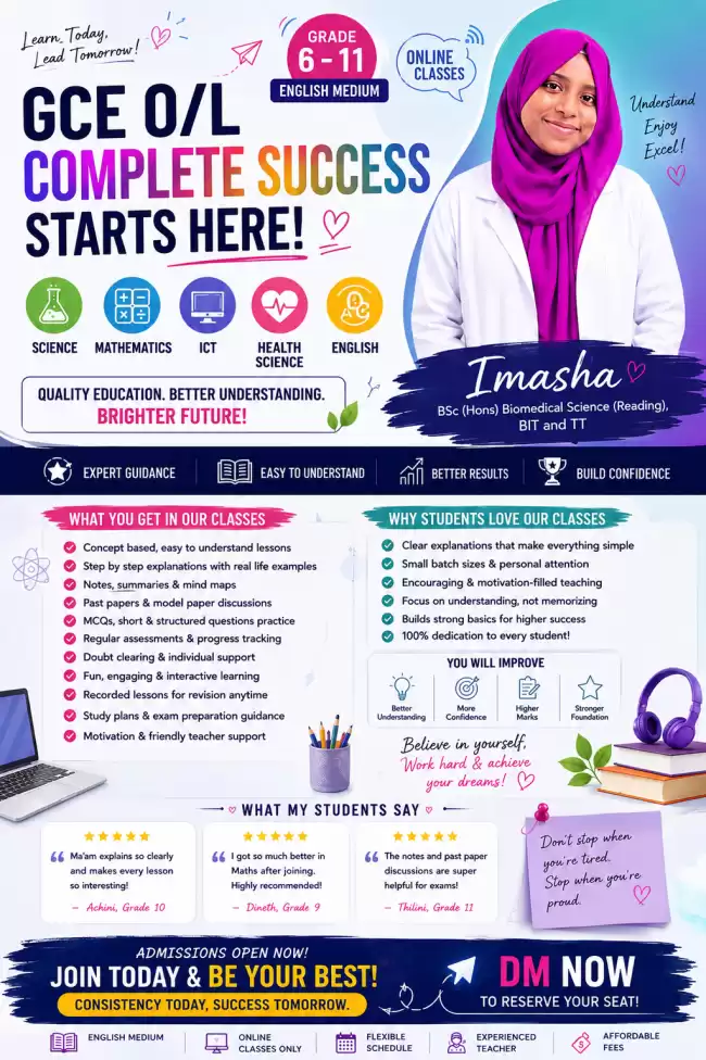 Grade 8 science class
