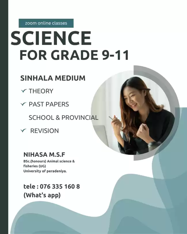 Grade 9 to 11 sinhala medium
