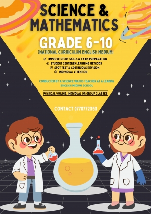 Grades 6-10 Science and Mathematics English Medium