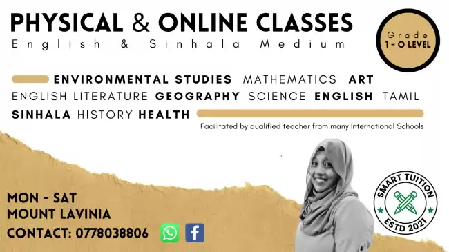 Great Value Tuition from International and Local teacher, English & Sinhala
