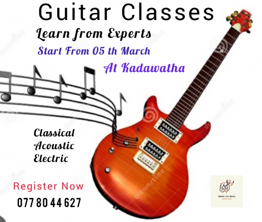 Guitar Classes for Classical , Acoustic & Electric Guitars