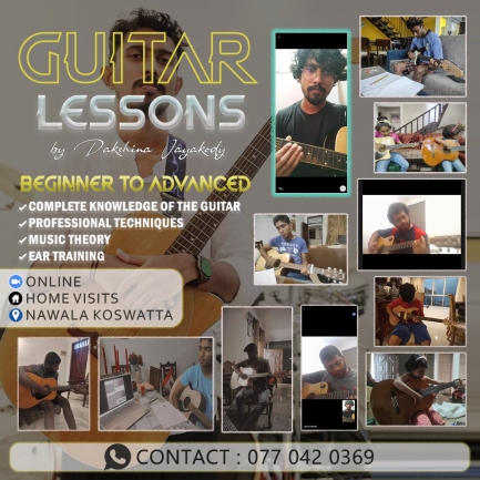 Guitar Classes(Physical,Online,Home visits)