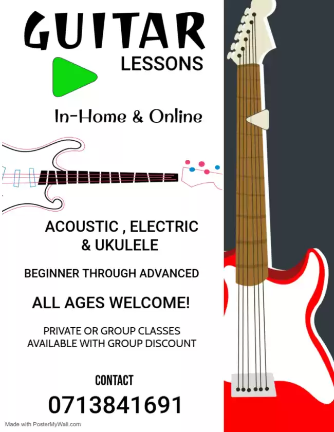 GUITAR LESSONS | Acoustic • Electric • Ukulele
