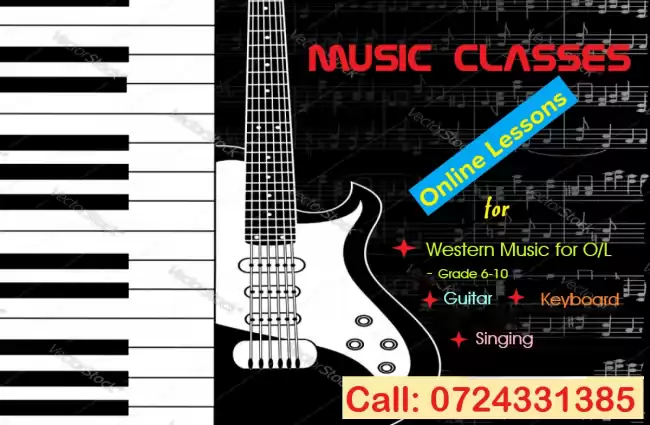 GUITAR, ORGAN, VIOLIN, PIANO CLASSES