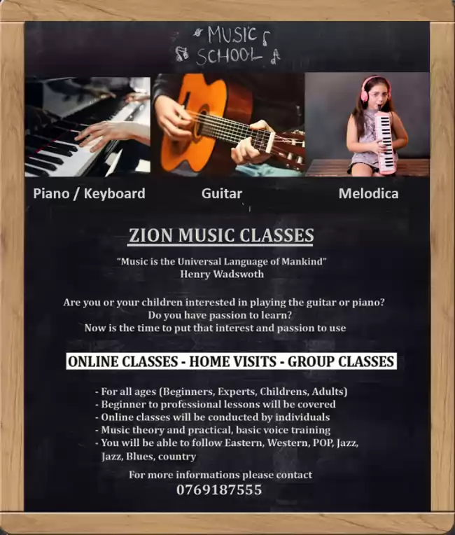 Guitar, Piano, Melodica, Organ Classes