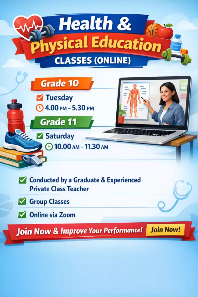 Health and Physical Education- Sinhala Medium