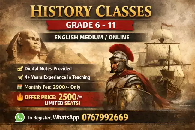 HISTORY CLASSES - NEW BATCH