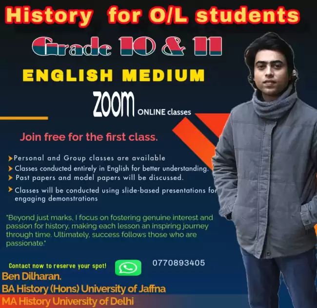 History Grade 10 & 11 English medium for new batches