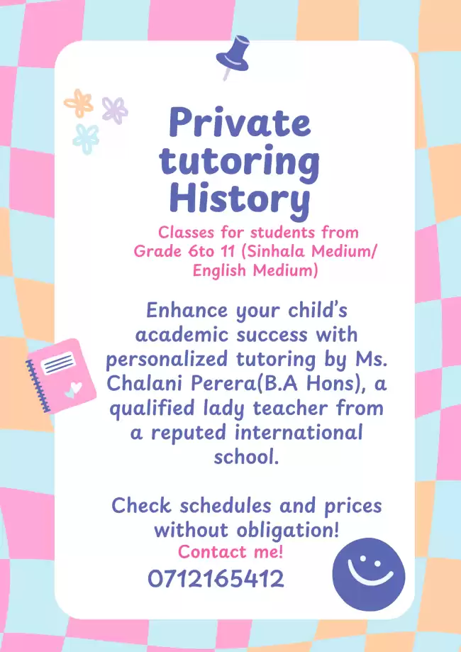 History Grade 6-11 in English Medium