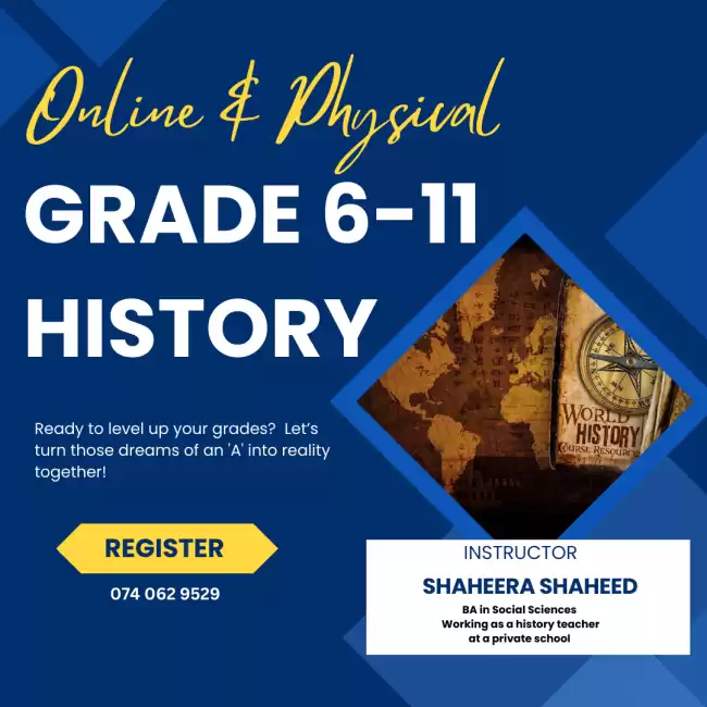 History Online and Physical classes