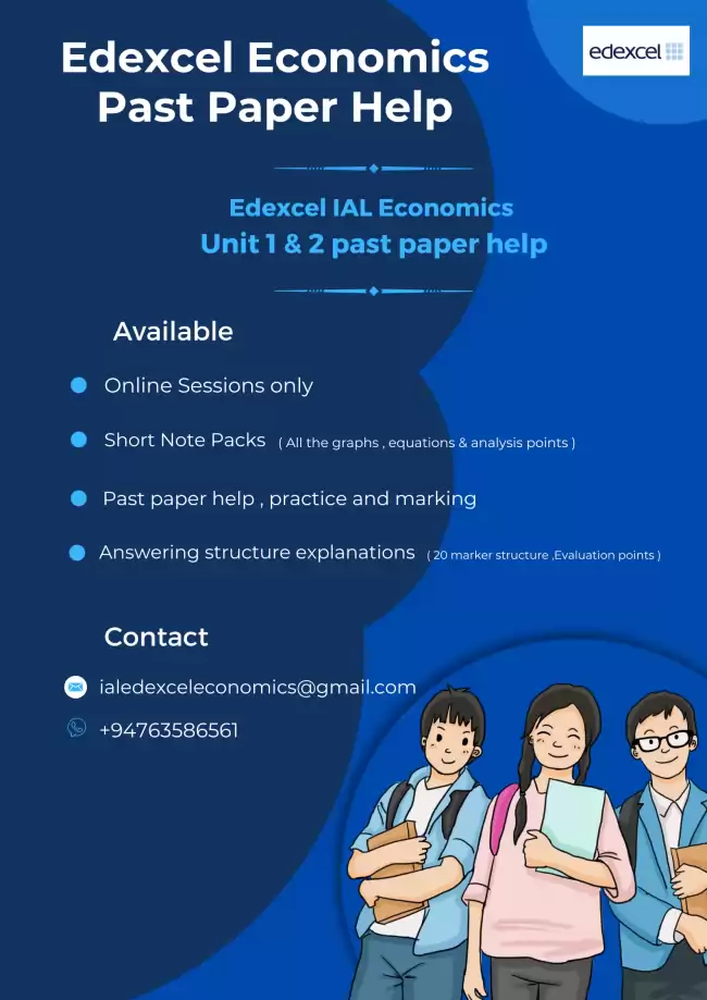 Ial Edexcel Economics Past paper class