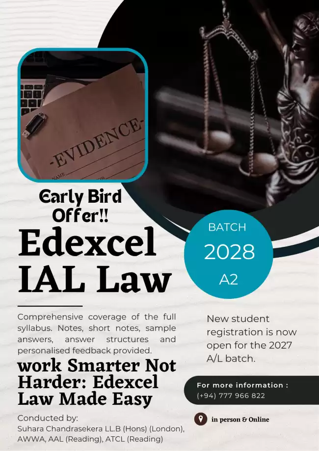 IAL (Edexcel) Law 2028 A2 Batch