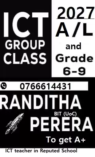 ICT 6-9 , OL and AL (English and Sinhala)