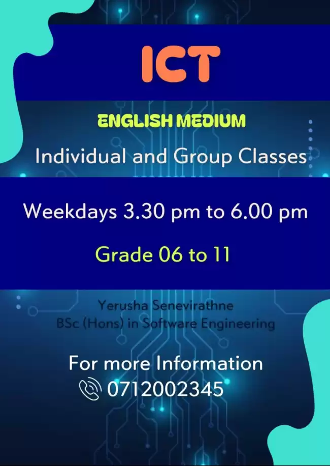 ICT Classes for Grade 06 to 11