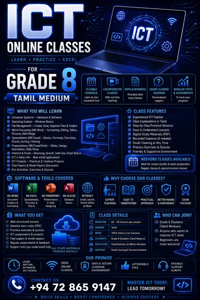 ICT classes in Tamil medium