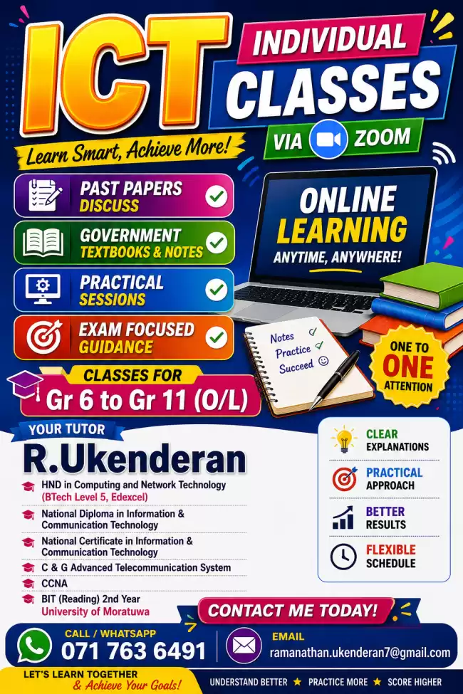 ICT classess for Gr 6 to Gr 11
