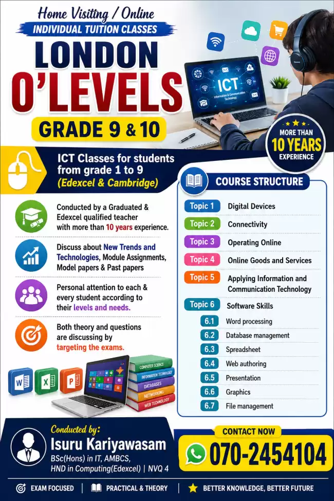 ICT - Edexcel International GCSE (9-1) | Home Visiting / Online