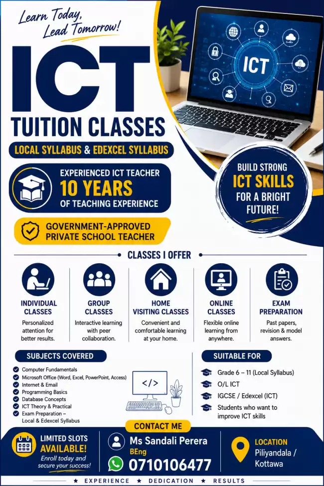 ICT for O/L