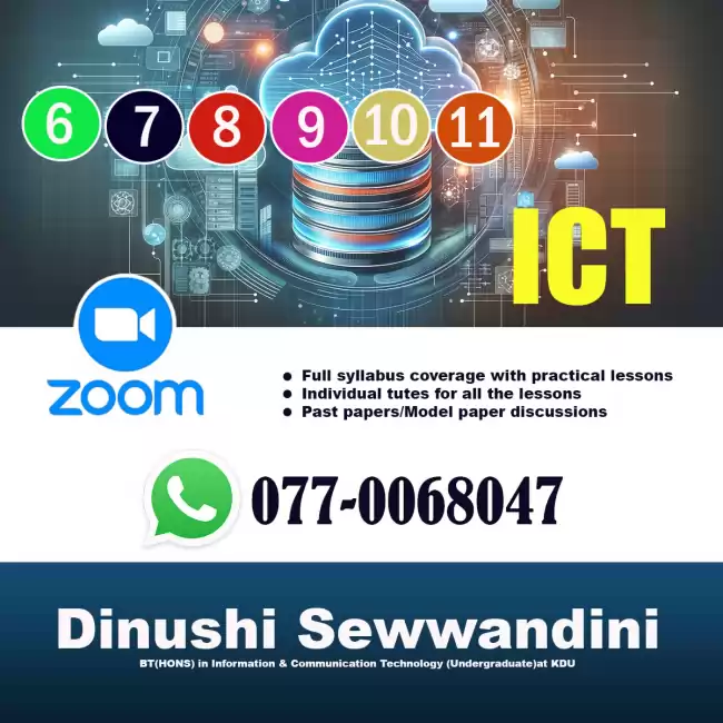 ICT- Grade 6-11 (English Medium/ Sinhala Medium)