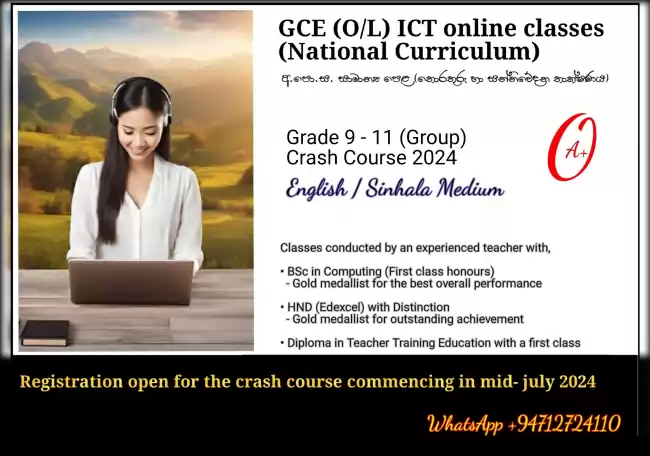 ICT (National Curriculum) Grade 9 to 11 Crash course July 2024 intake