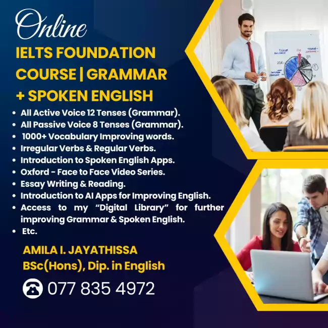 IELTS Basic(Foundation) Course | Grammar + Spoken English