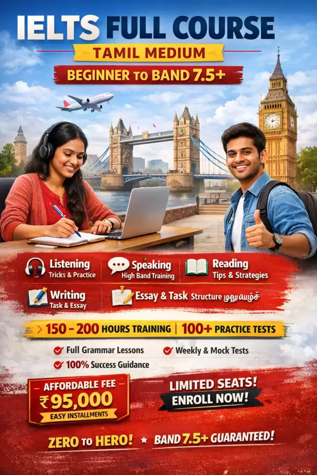 IELTS FULL COURSE personal class (200 hours)