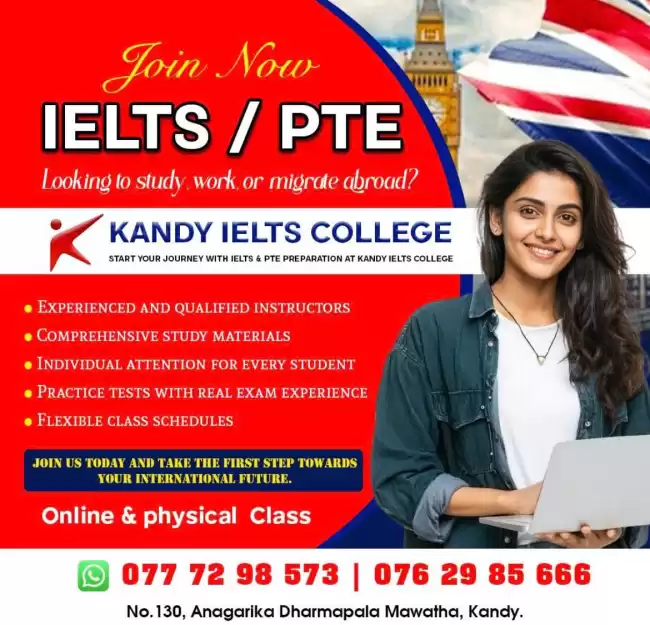 IELTS & PTE CLASSES IN KANDY