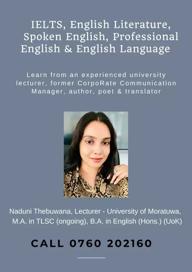 IELTS, Spoken English, Professional English & English Literature