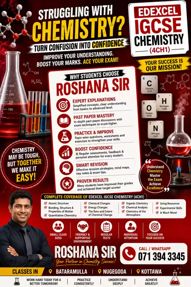 IGCSE Chemistry (Edexcel and Cambridge)