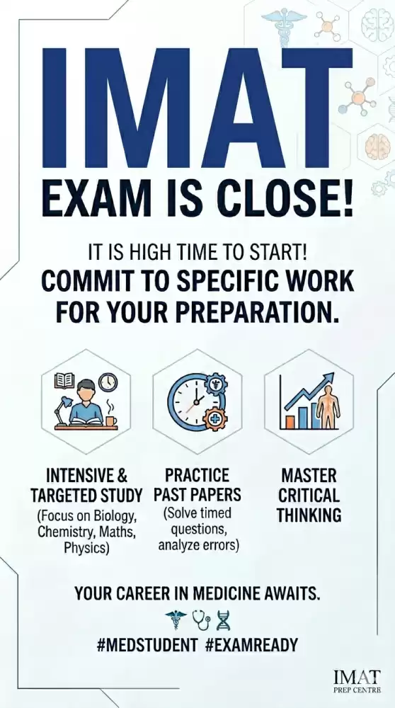 IMAT exams are very close ! High time to start IMAT specific preperations !