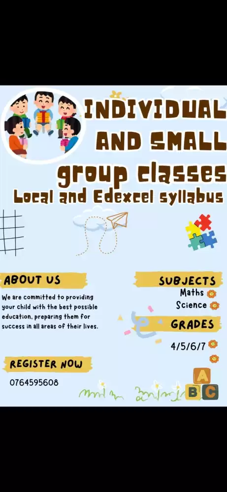 Individual and Small group classes