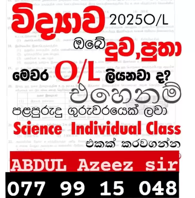 Individual Class - Maths & Science