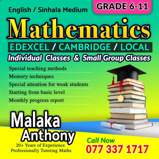 Individual classes (Home visit) for grade 6 to O/L