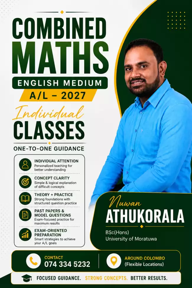 INDIVIDUAL COMBINED MATHEMATICS CLASSES
