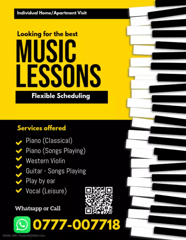 Individual Music Lessons | Piano Guitar & Western Violin Lessons