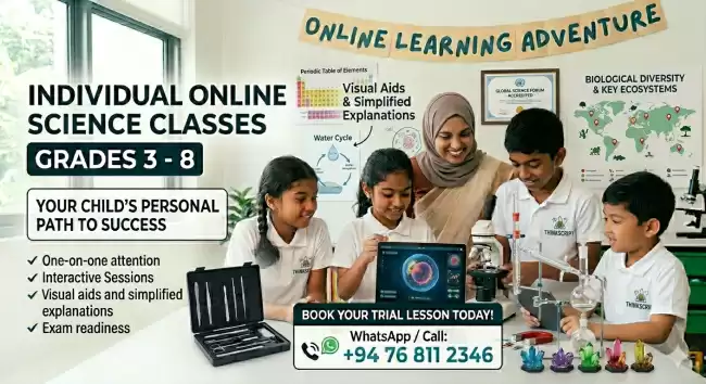 INDIVIDUAL ONLINE SCIENCE CLASSES GRADE 3 - 8