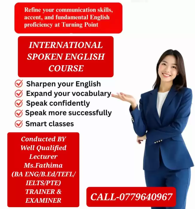 INTERNATIONAL SPOKEN ENGLISH COURSE FOR LADIES
