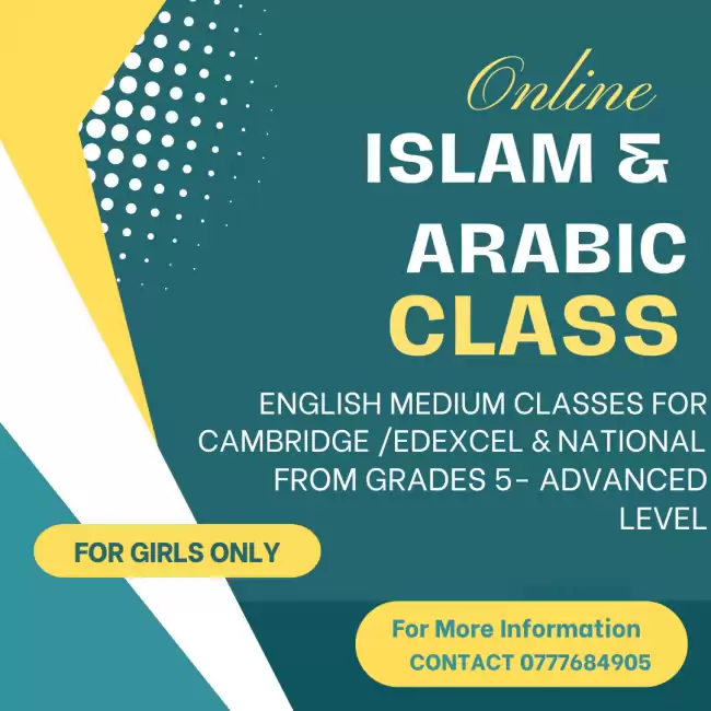 Islam & Arabic classes for Cambridge/ Edexcel & National