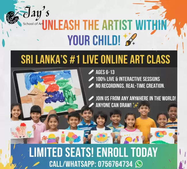 Join Colombo’s Most Trusted Art Class - Now Live Worldwide!