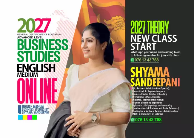 Join the Best Online Business Studies Class for A/L 2027 – English Medium