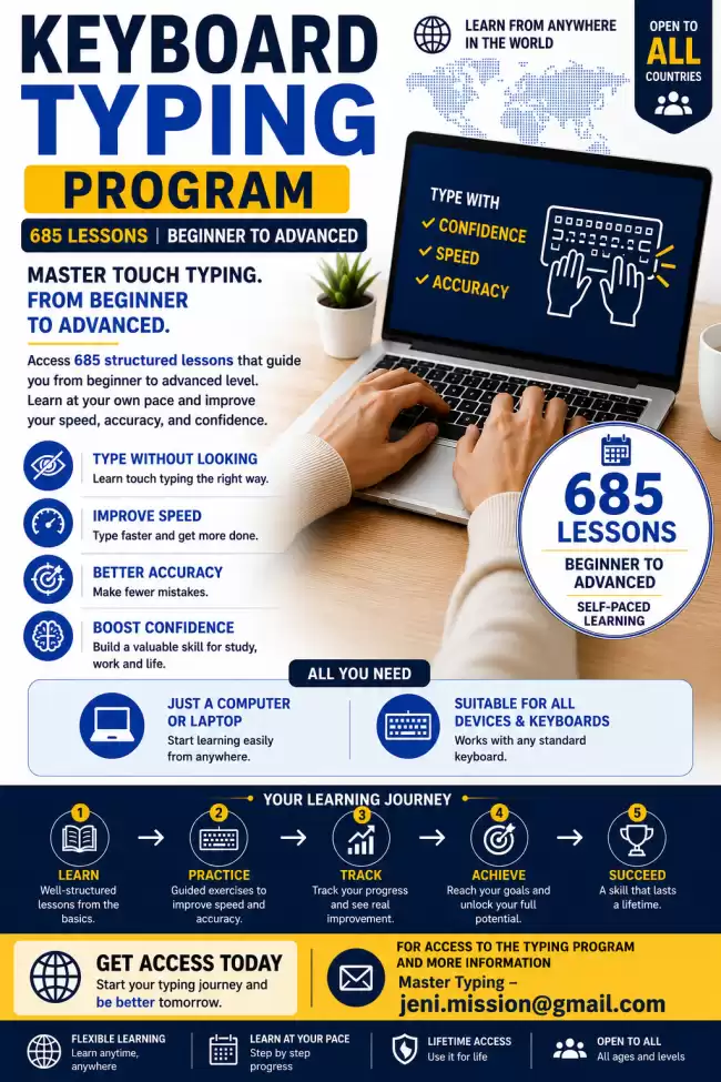 KEYBOARD TYPING PROGRAM