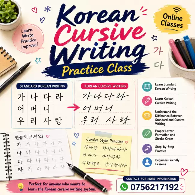 Korean cursive writing system