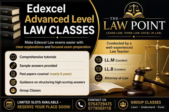 Law AL Edexcel classes